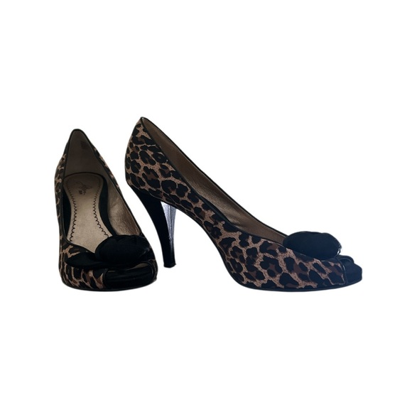 Platinum BP Womens Peep Toe Leopard High Heels, size 8M - Picture 2 of 11